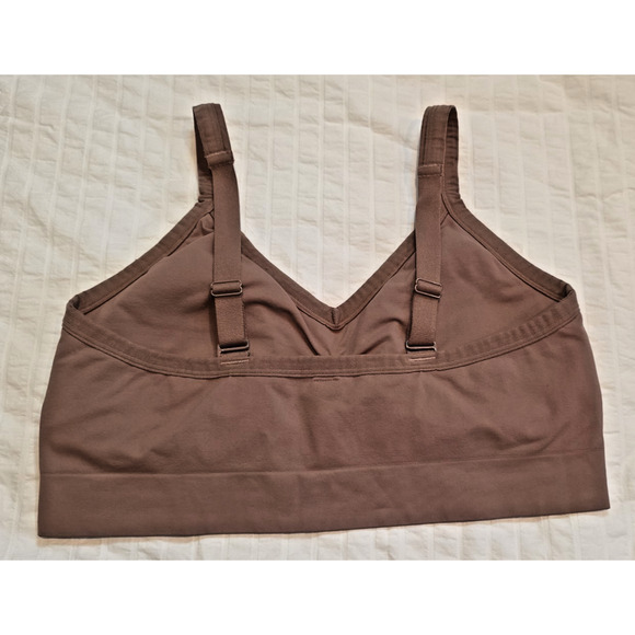 Spanx Ecocare Bralette Chestnut Brown Women’s 2X Wireless Comfort Top Pullon - Picture 2 of 4